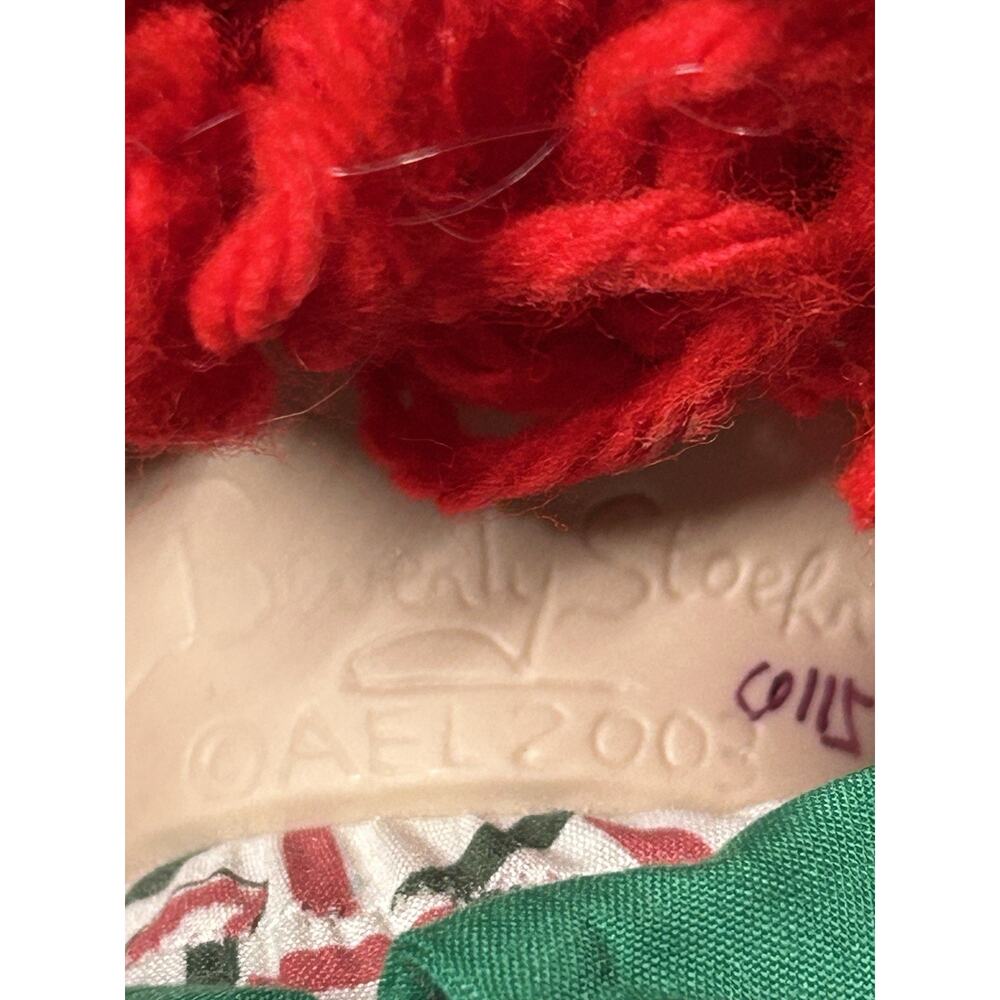 Beverly Stoehr Raggedy Andy Elf Doll Signed Stamped 2003 Porcelain 23" Amputee - Picture 14 of 16